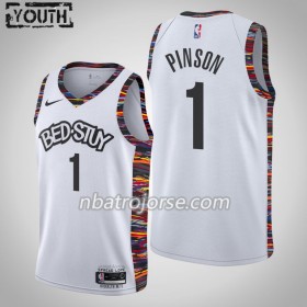 Barn Brooklyn Nets Tröja Theo Pinson 1 2019-20 Nike City Edition Swingman